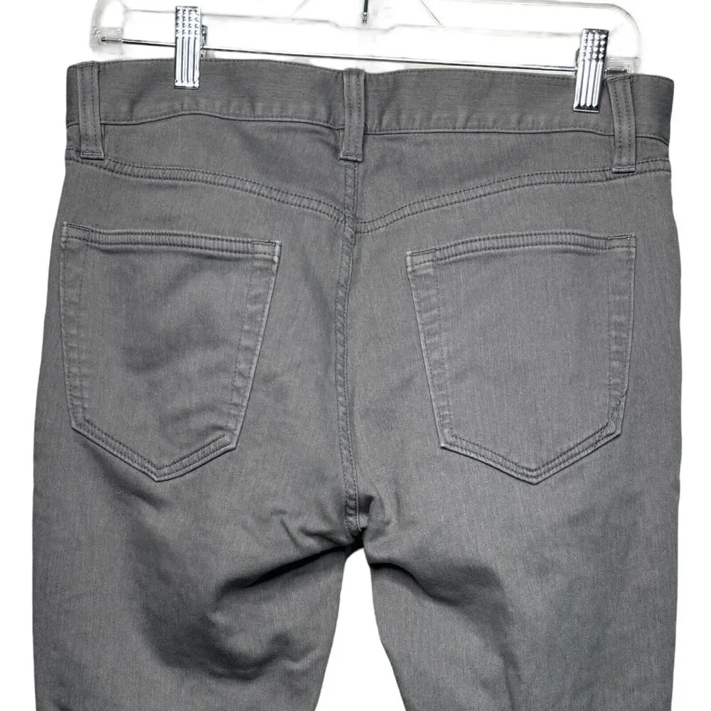 Banana Republic Jeans Men 31x30 Slim Fit Gray Traveler Casual Neutral Minimalist